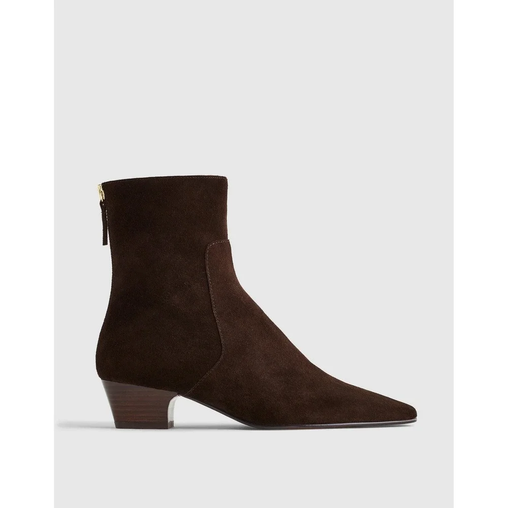 Madewell The Lexie Ankle Boot Dark Carob Brown‎ Size 6.5